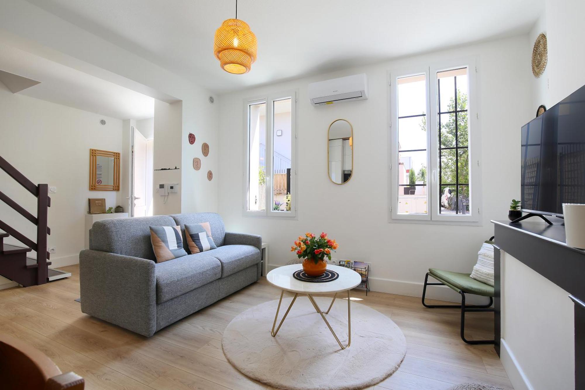 Apartamento L'ethnique 7p - Climatisation - Jardin - Parking - Salle De Sport *