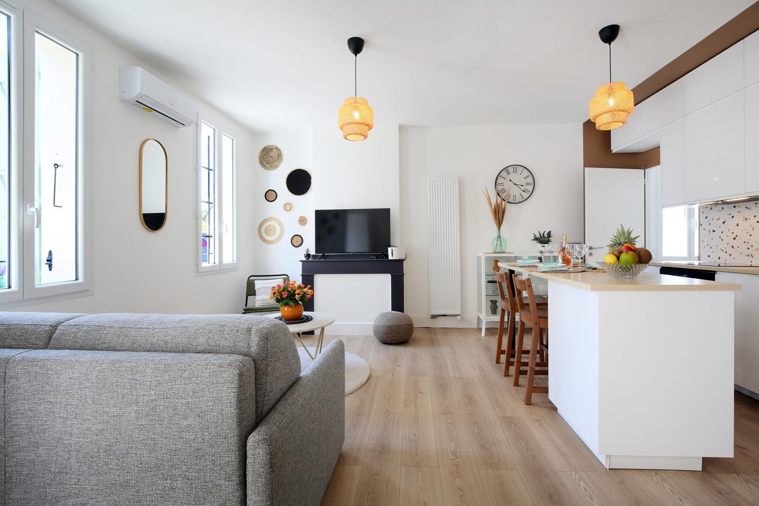 L'ethnique 7p - Climatisation - Jardin - Parking - Salle De Sport Apartamento *